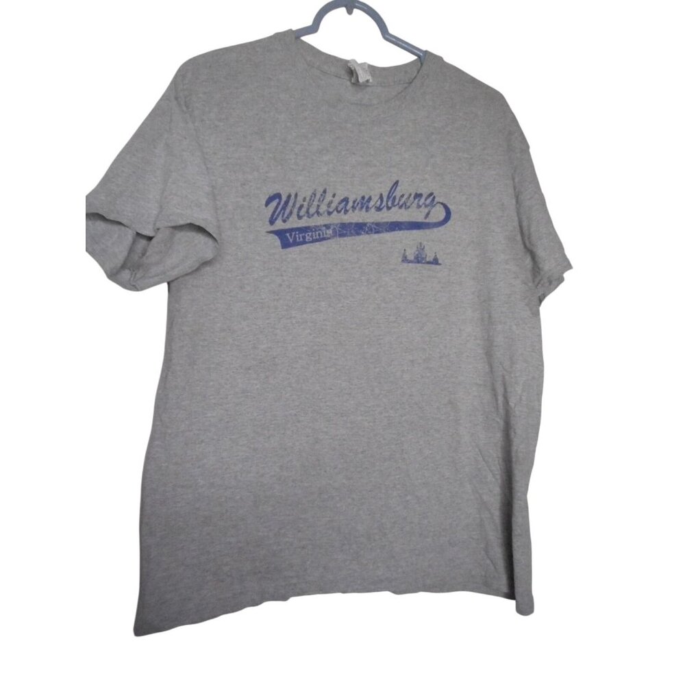 Williamsburg VA Graphic T-Shirt Cotton blend Sz L Gildan Heavy Cotton